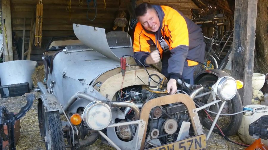 Citroën-Powered Three-Wheeler Comes Back To Life After Sitting for 25 Years