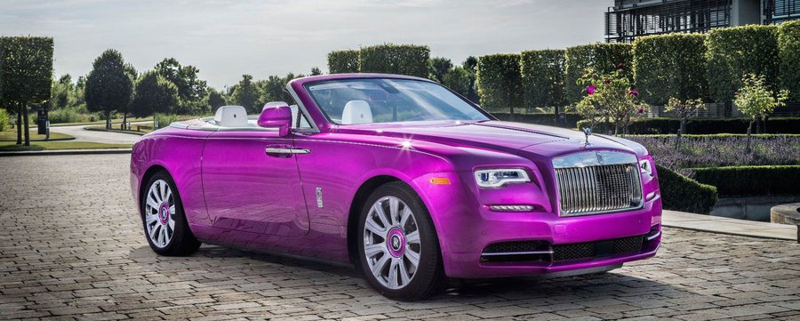 Rolls-Royce Dawn In Fuxia Is A Play On Words