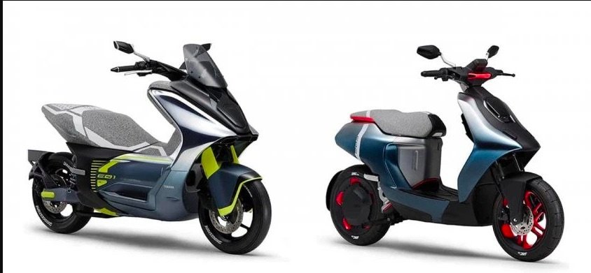 Yamaha E01 and E02 - electric scooters