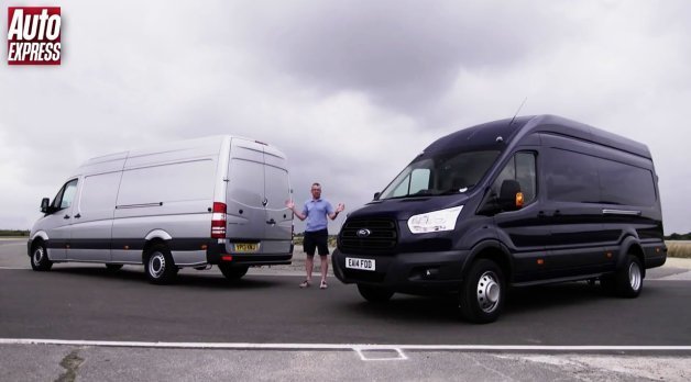 Mercedes-Benz Sprinter and Ford Transit Can Haul on the Track