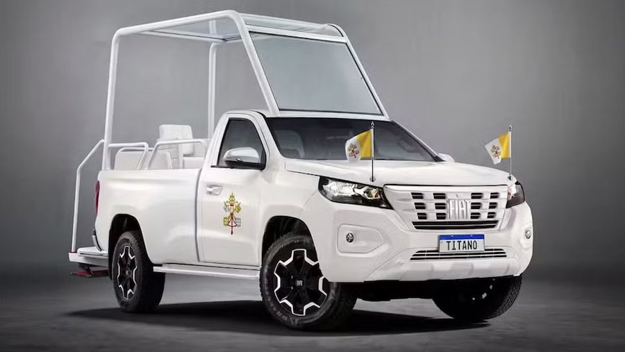 Pope Leo XIV’s New Fiat Popemobile Skips the Bulletproof Glass Box