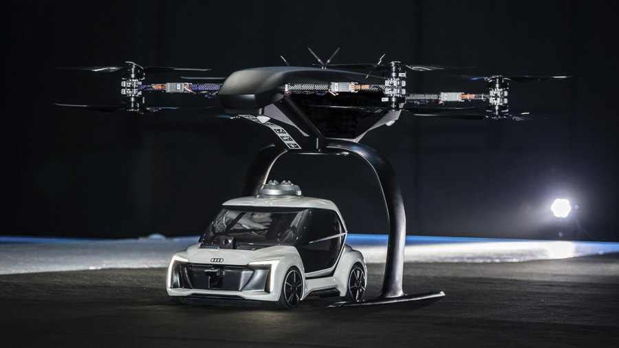Audi demonstrates Pop.Up.Next air taxi at Amsterdam Drone Week