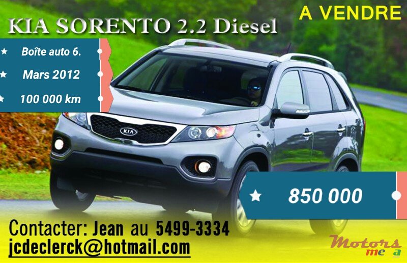 2012' Kia Sorento 2.2 DIESEL photo #1