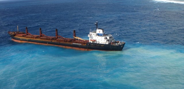 NCG helps ship stuck in reefs