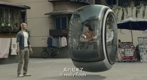 Volkswagen Pretends Its Chinese Hover Car Is Real