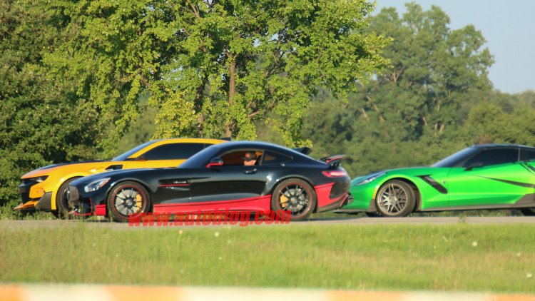 Transformers 5's Mercedes-AMG GT R and Corvette Z06 spied