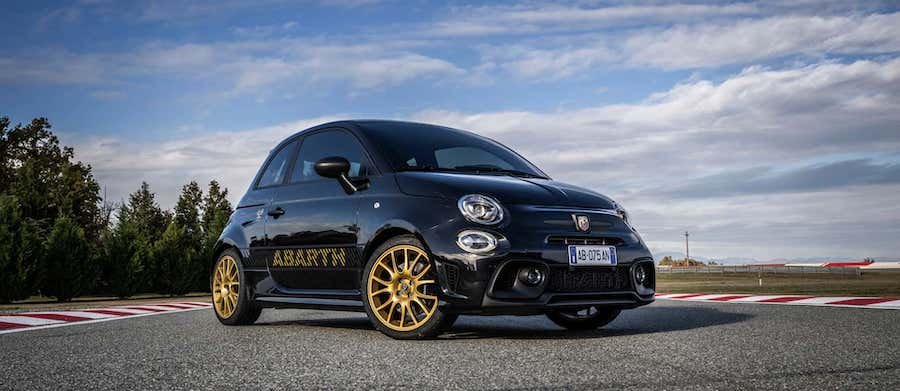 This Abarth 695 Has Gold Wheels And Stacked Exhaust Tips