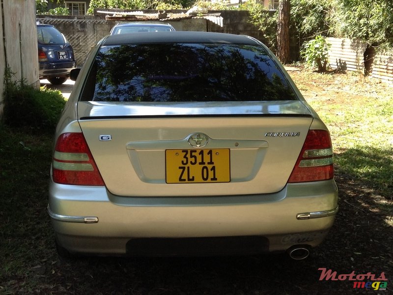 2001' Toyota Corolla NZE 121 grade G photo #3