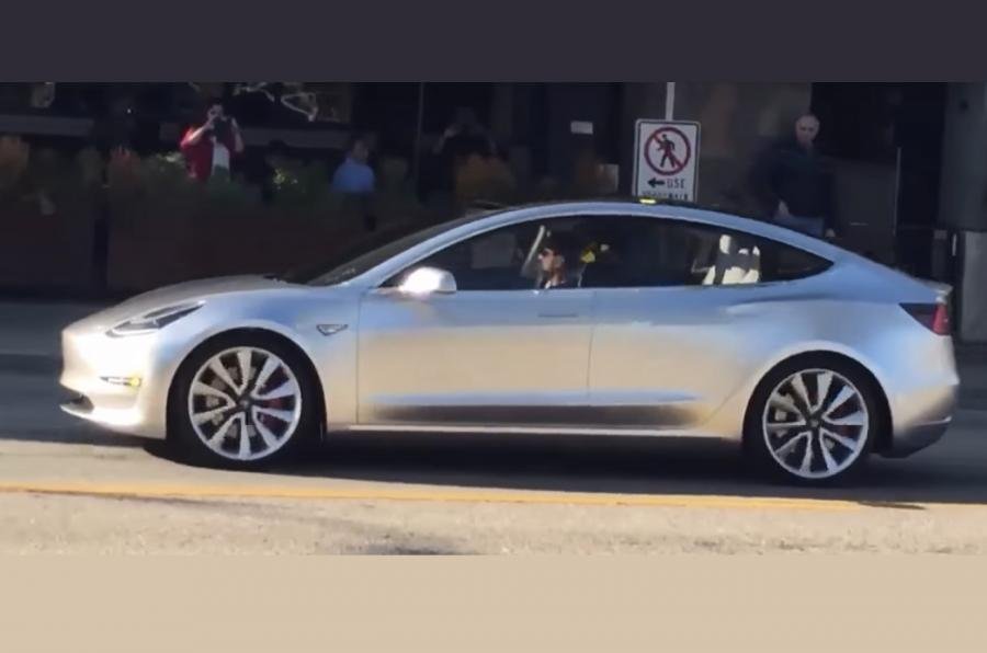 Tesla Model 3 Spotted In The Wild