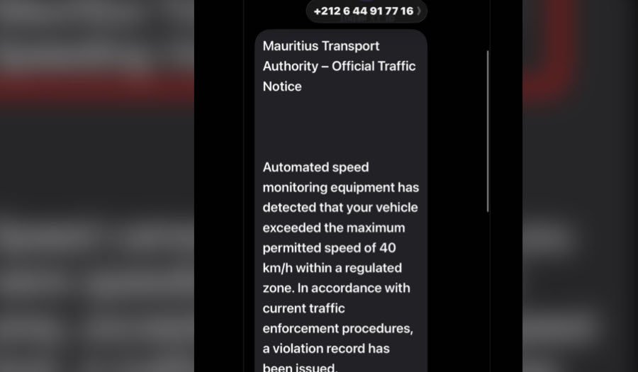 Faux avis d’excès de vitesse: Le ministère du Transport met en garde le public