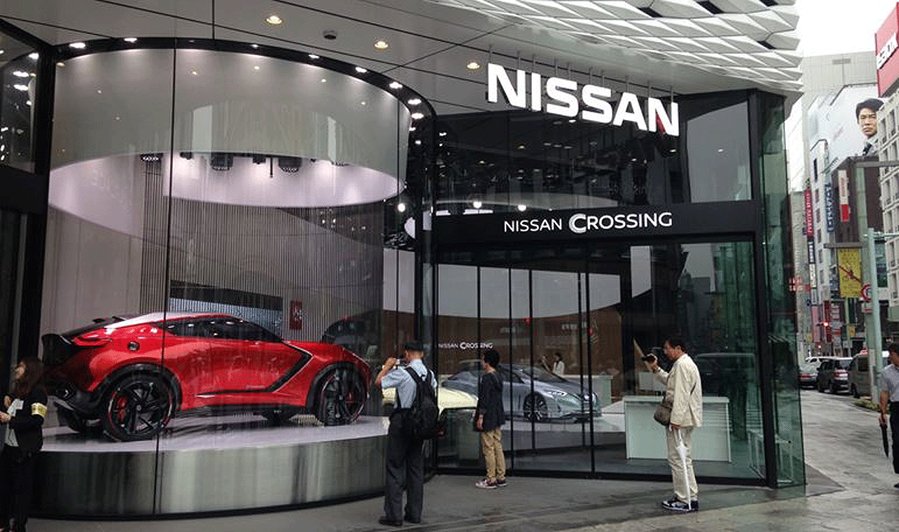 Nissan Motor Co.’s flagship showroom has returned to Ginza district