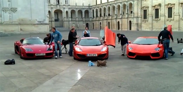 Top Gear Spotted In Italy With New Lamborghini, Mclaren And Noble