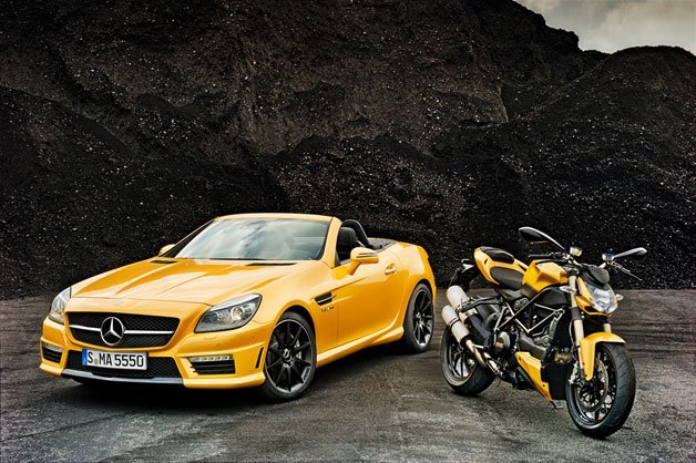 Mercedes and Ducati Highlight Partnership With Pair of Matching Vehicles