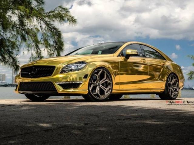 Gold Wrapped Mercedes-Benz CLS63 by MC Customs is Fit for a Saudi Prince