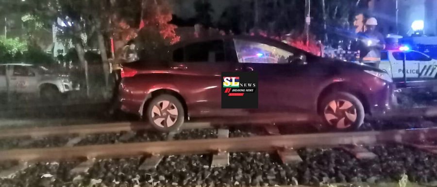 Vacoas : Ivre au volant de sa voiture, elle atterrit sur les voies du métro