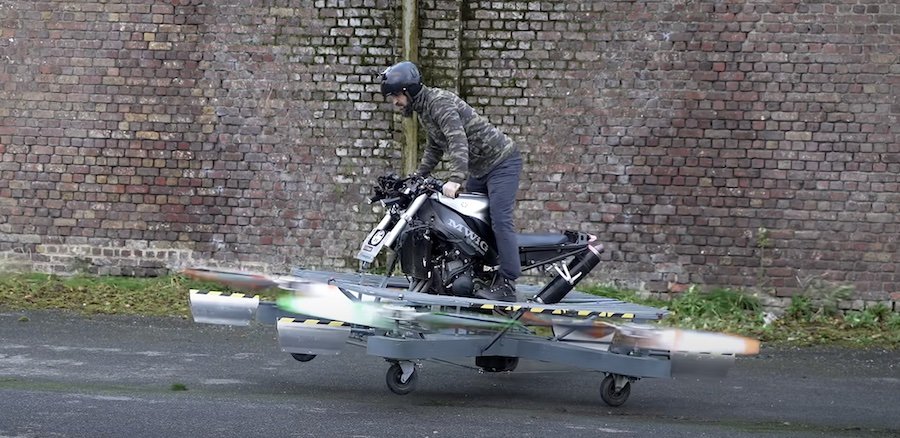Making Your Own Hoverbike Out Of A Honda VFR800 Is A Great Idea, Right?