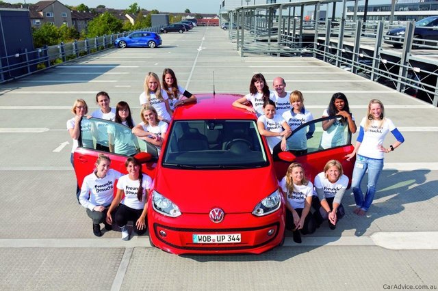 Volkswagen packs the India-bound UP! with 16 sexy women!