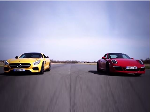 Mercedes-AMG GT S Runs Down 911 GTS In First Drag Race