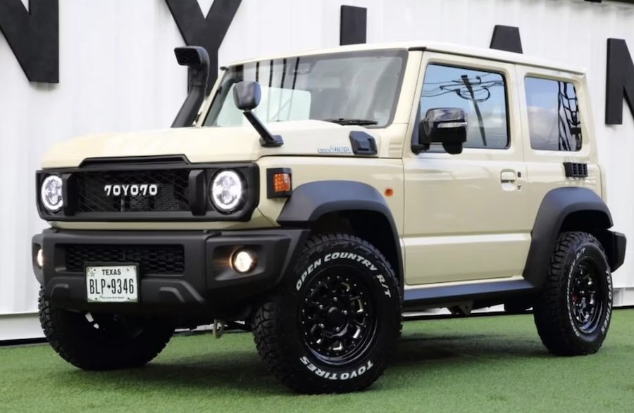 Suzuki Jimny tuned to be Toyota Land Cruiser 70