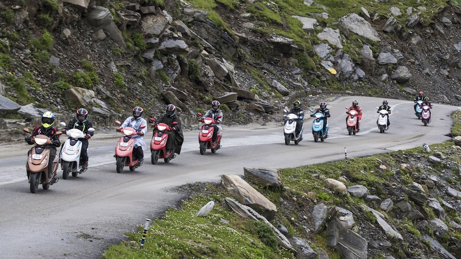 Himalayan Highs – 11 women on the TVS Scooty Zest 110 create history