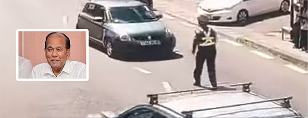 Blessé dans l’exercice de ses fonctions lors d’une procession religieuse le sergent Hossen a reçu la visite du ministre de la Santé