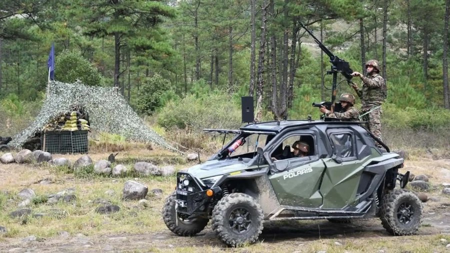 What Does the Recoil Feel Like When You Fire a Heavy Machine Gun Off a Polaris RZR?