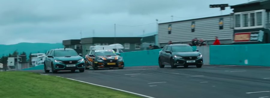 Honda Civic Race Car Challenges Type R And Sport On The Track
