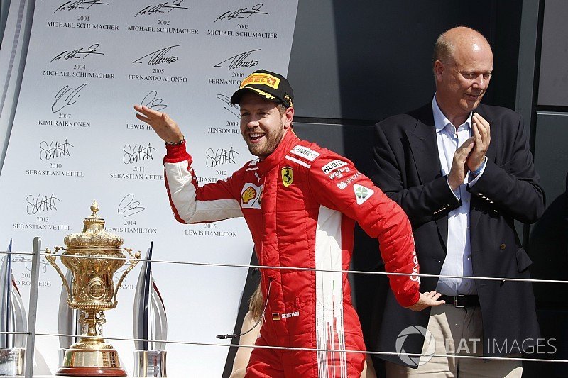 British GP: Vettel wins, Hamilton second despite Raikkonen clash