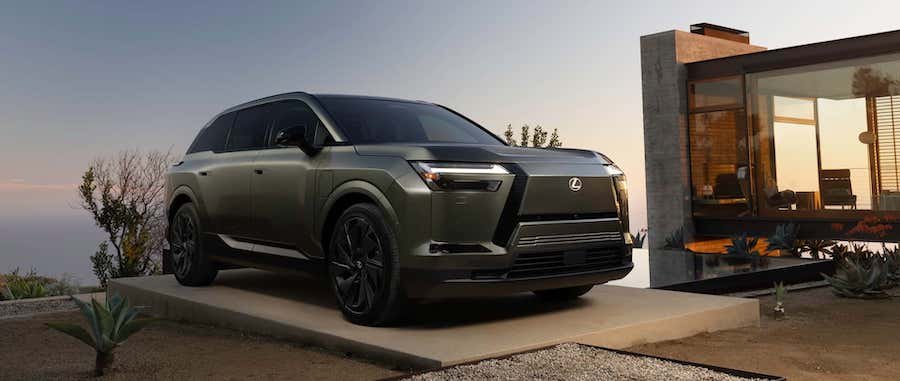 Lexus Debuts Its First Three-Row Electric SUV, Complete With Fake V10 Sound