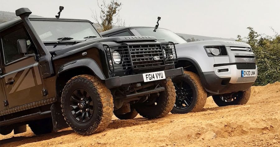 New And Old Land Rover Defenders Compete For Off-Road Supremacy