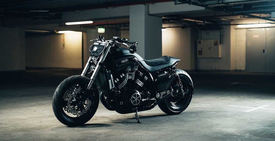 Modified Yamaha V-Max Is Murdered-Out and Packed Full of Tasty Bits