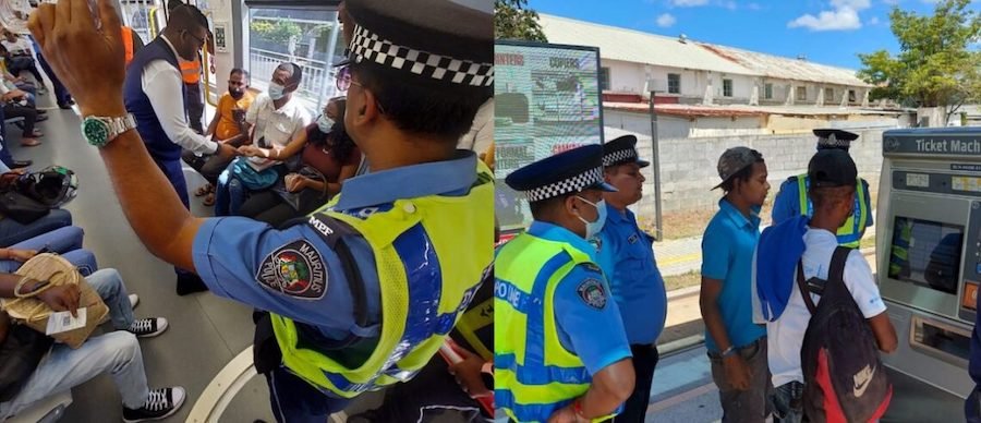 Metro Express : forte présence policière à bord des trams