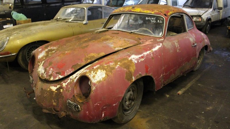 Massive barn find auction with classic Lamborghinis, Porsches, Jaguars happening in France