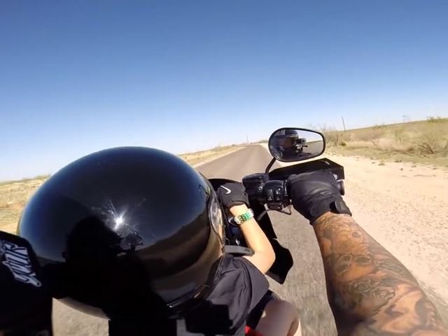6-Year Old Handling a Harley with Ease on the Open Road