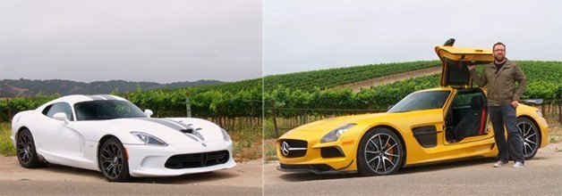 SRT Viper Dukes It Out with Mercedes SLS Black Series in New Head 2 Head