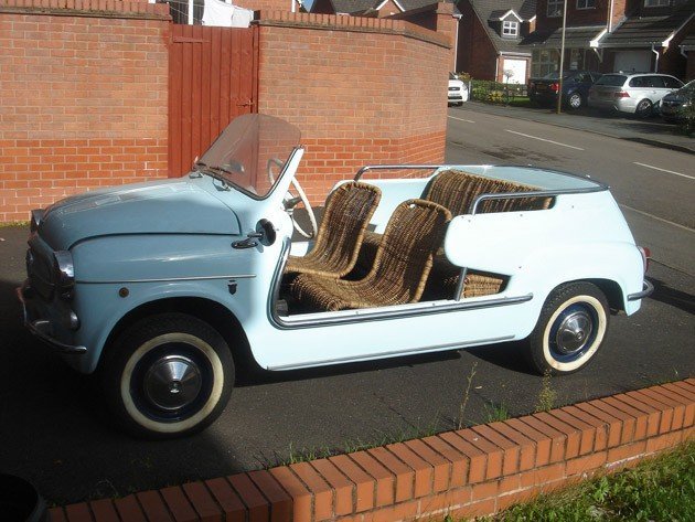 Gianni Agnelli's own Fiat 600 Jolly beach car up for auction