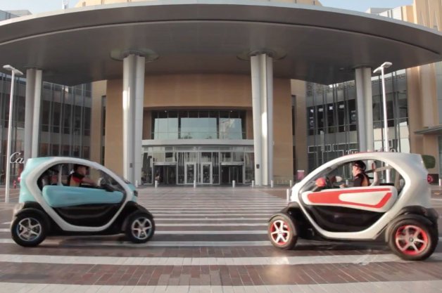 Watch Lotus F1 Team Careen Through a Mall in Renault Twizy EVs