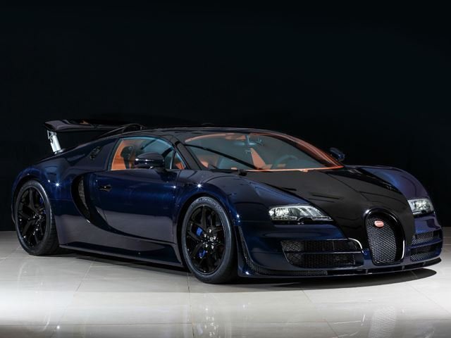 Blue Bugatti Veyron Grand Sport Vitesse