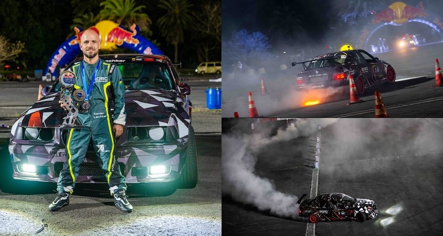 Le pilote mauricien Xavier Lachkar en action à Oman le 6 décembre