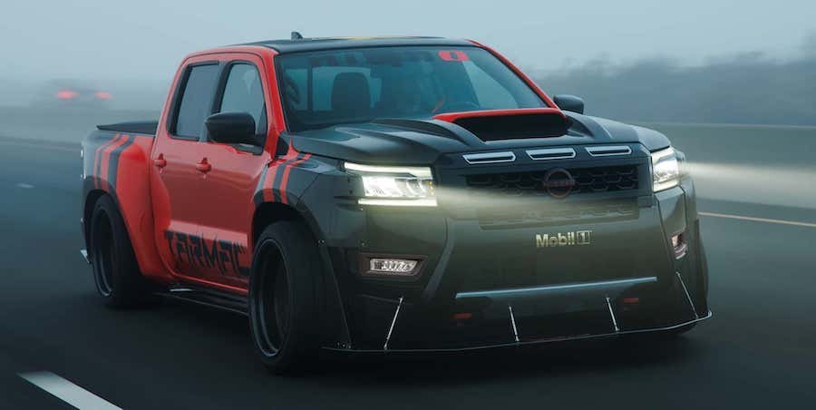 Nissan Built a Supercharged Frontier Drift Truck