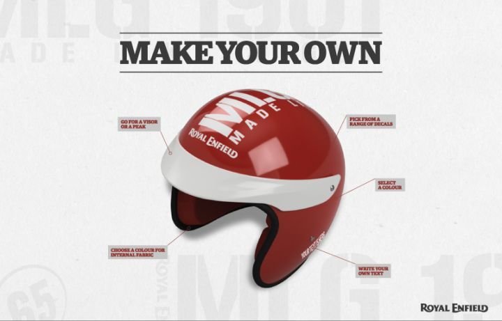 Royal Enfield offers online gear customisation for its customers