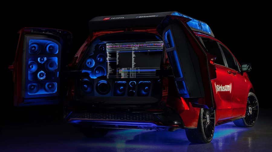 Toyota Sienna Gets 60-Speaker Upgrade To Become One-Off Mobile DJ Booth